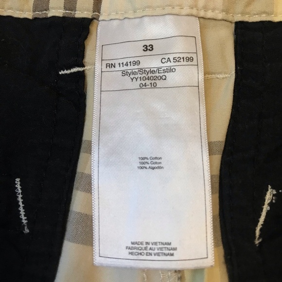 Quicksilver Men’s Bermuda Shorts Men’s 33 Brown Yellow Plaid Cotton Flat Front - Picture 9 of 9